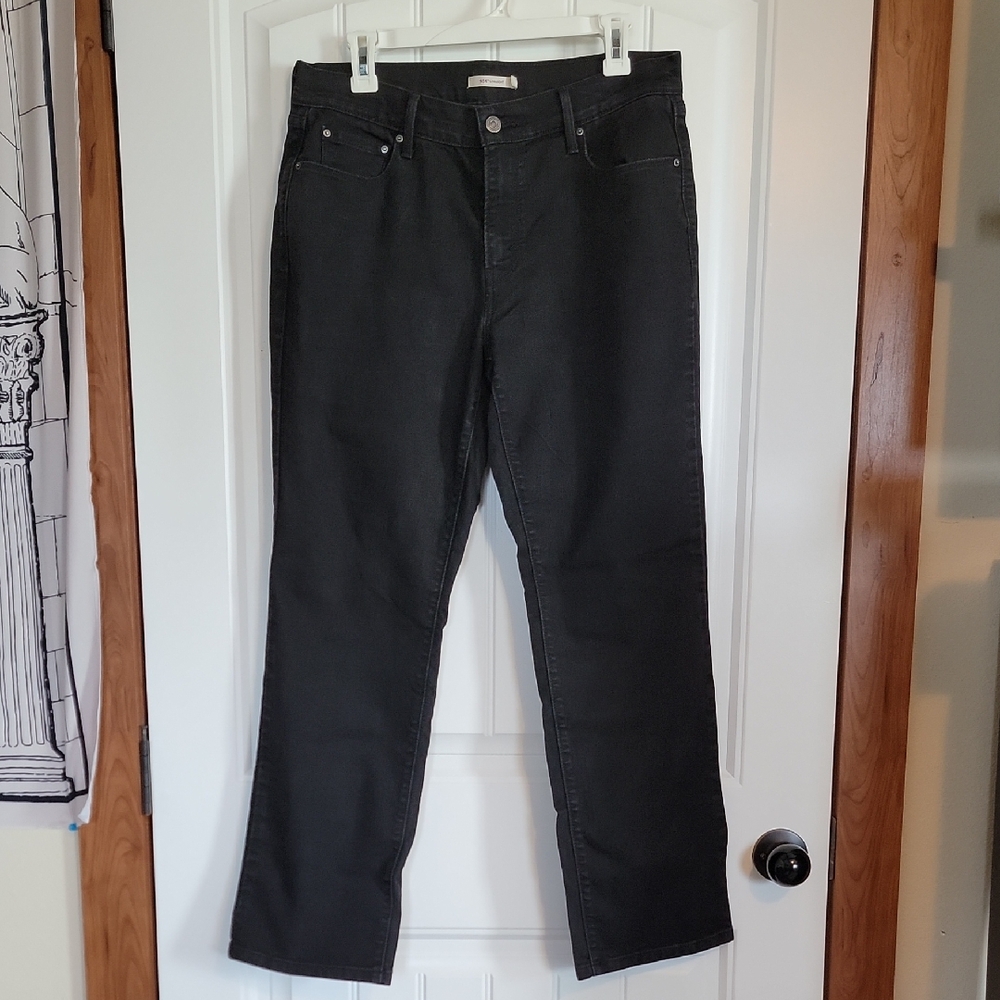 Levi's 505 Women's Sz 12 Straight Leg Black Jeans